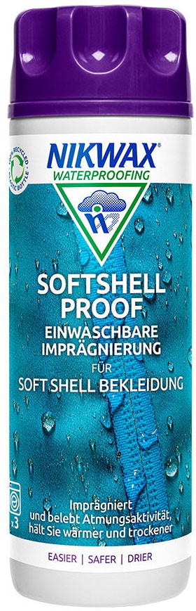 Nikwax Softshell Proof Textilimprägnierung Bächli Bergsport